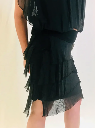 Skirt #SS203 Marisa Silk Ruffle - dolly mama boutique
