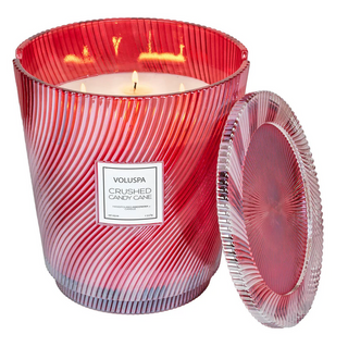 Crushed Candy Cane Candles - dolly mama boutique