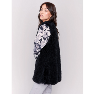 Long Faux-Fur Vest - dolly mama boutique