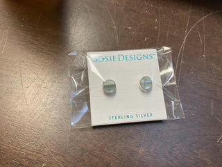 Silver Cushion Studs