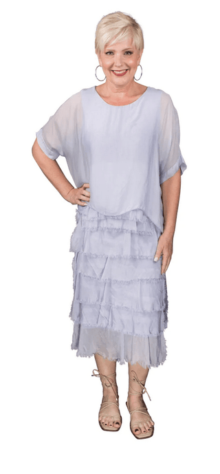 Gail Tiered Ruffle Dress - dolly mama boutique
