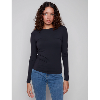 Double Cloth Crewneck Top