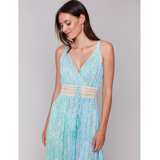 Printed Tiered Maxi Dress - dolly mama boutique