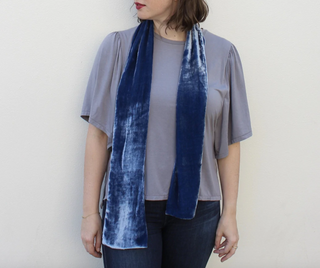 Velvet Oblong Scarf - dolly mama boutique