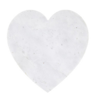 White Marble Heart Board