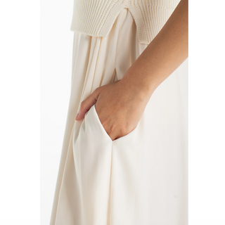 Sleeveless Maxi Dress with Knit Topper - dolly mama boutique