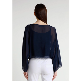 Sofita Cropped Silk Kaftan