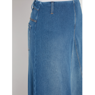 Camille Denim Maxi Skirt - dolly mama boutique