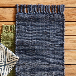 Rae Fringe Placemat - Blue - dolly mama boutique