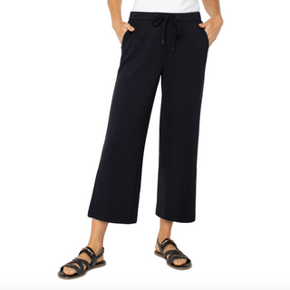 Pull-On Wide-Leg Cargo Sweats