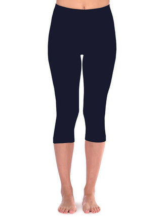 Luster Smooth Capri - Navy - dolly mama boutique