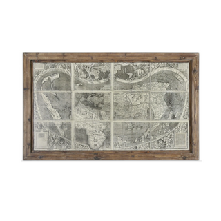 Framed Treasure Map Print