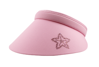 Bridgitte Clip On Visor with Crystal Starfish