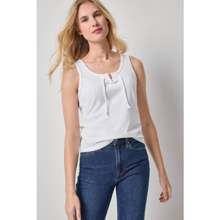 Lace-Up Tank Top
