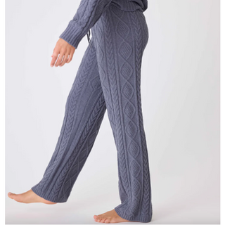 Cable-Knit Draw-String Pant - dolly mama boutique