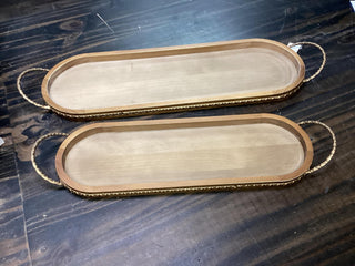 Wood Tray w/Handles