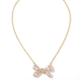 Colette Crystal Bow Necklace