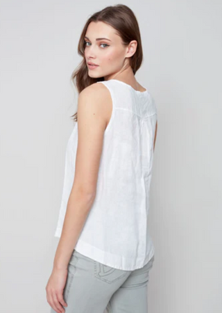 Side-Button Sleeveless Top - dolly mama boutique