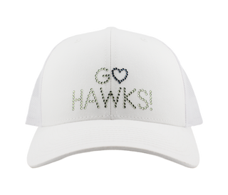 Kourtney Crystal Seahawks "GO HAWKS!" Heart Hat