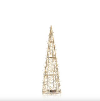 Gold Wire LED Trees - dolly mama boutique