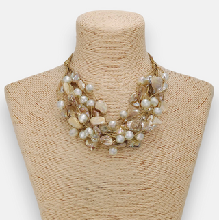 Chunky Shell & Pearl Necklace