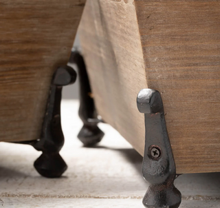 Footed Wooden Planter - dolly mama boutique