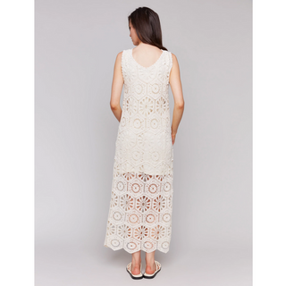 Crochet Sleeveless Maxi Dress