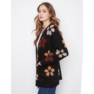 Flower Bouclé Cardigan