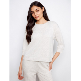 Soft Scuba 3/4 Sleeve Top - dolly mama boutique