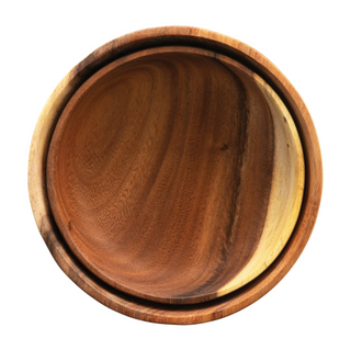 Acacia Wood Bowls DF4439 - dolly mama boutique