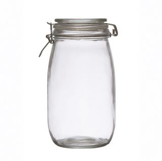 Lidded Glass Jar - dolly mama boutique