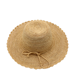 Genevieve Crochet Hat with Lace Edge - dolly mama boutique