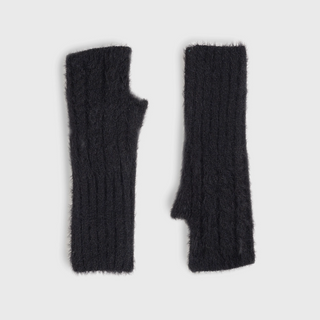 Cable-Kit Fingerless Gloves - dolly mama boutique