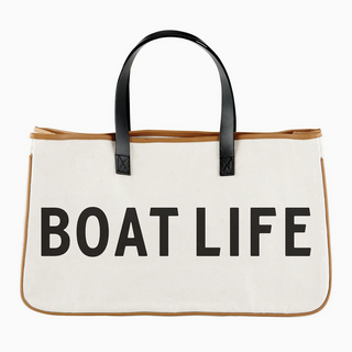 “Boat Life” Canvas Tote - dolly mama boutique