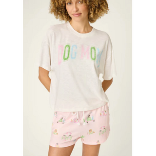 "Dog Mom" Pajama Tee - dolly mama boutique