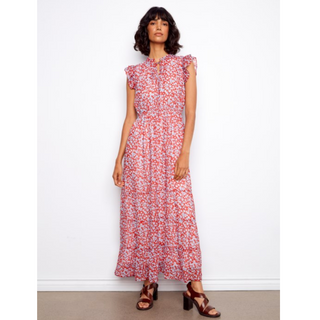 Floral Chiffon Maxi Dress - dolly mama boutique