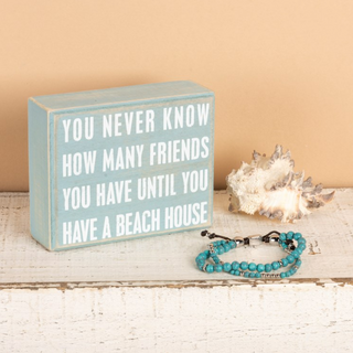 Box Sign "A Beach House" - dolly mama boutique