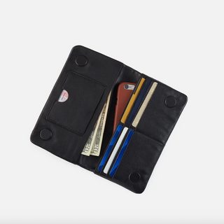 Lumen Continental Wallet with Contrast Stitching - dolly mama boutique
