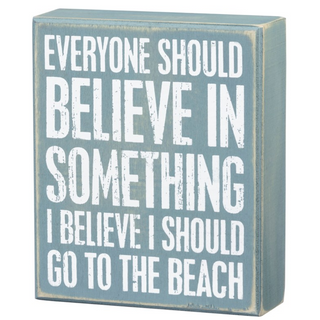 Box Sign "Go to the Beach" - dolly mama boutique