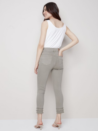 Frayed-Hem Ankle Jean C5147Z