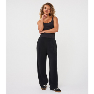 Modal Pleated Knit Trousers