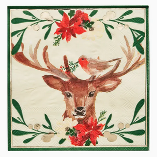 Christmas Forest Paper Cocktail Napkins - dolly mama boutique