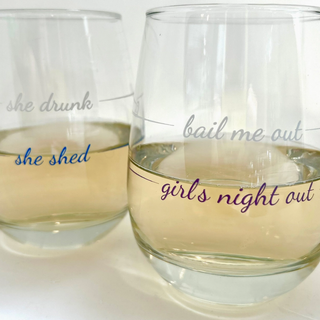 Stemless Wine Glasses - dolly mama boutique