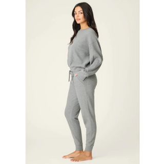 Thermal Cross Stitch Pajama Set - dolly mama boutique