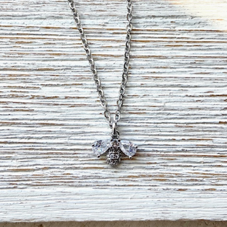 Crystal Bee Necklace