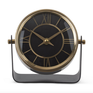 Antique Brass Mantle Clock