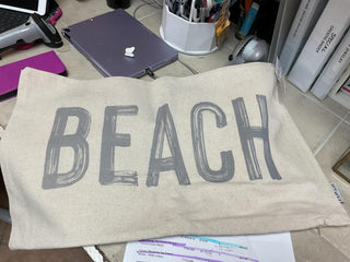 Beach Pillow 16x26 Natural