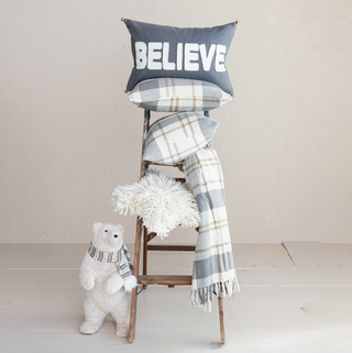 “Believe” Lumbar Pillow - dolly mama boutique