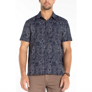 Men's Paisley Button-Up Shirt - dolly mama boutique