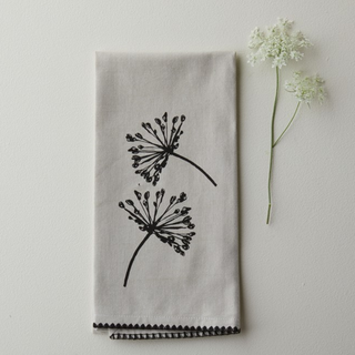 Chambray Meadow Flower Dish Towel